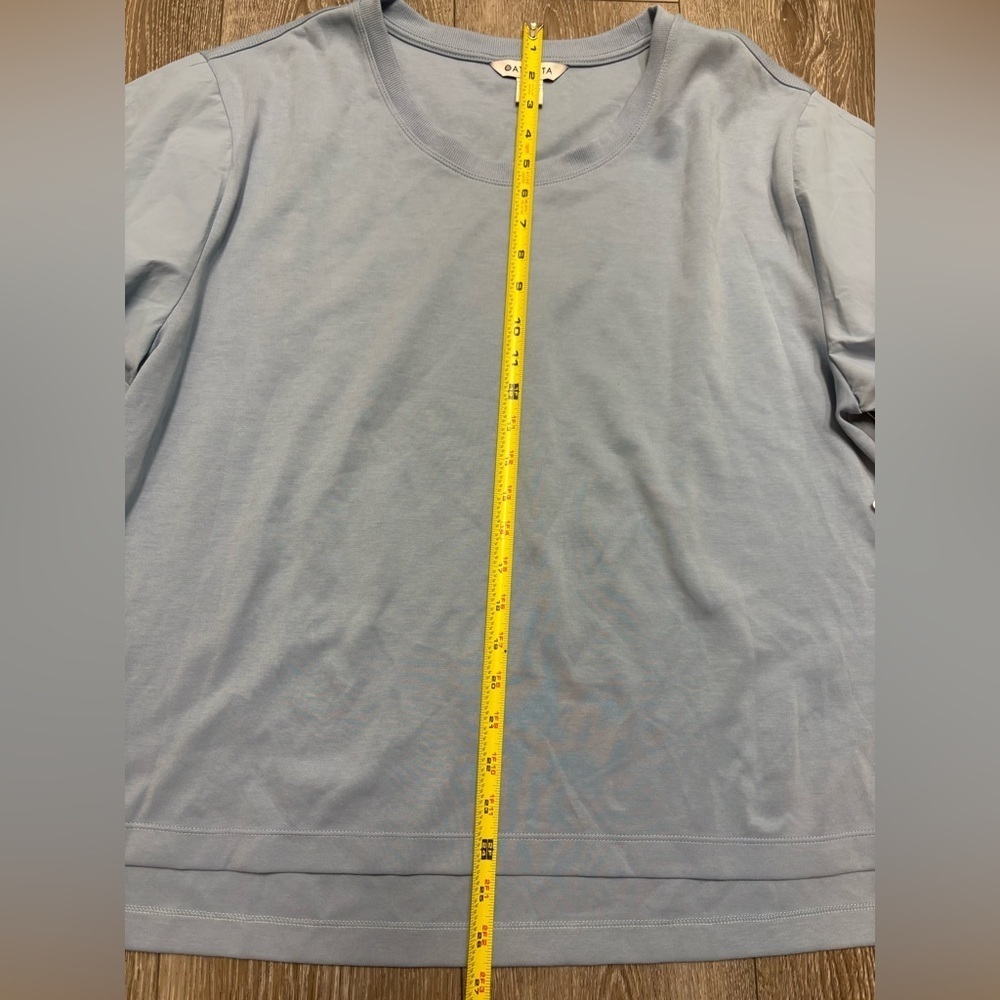 Athleta Harlow Hybrid Tee blue - Picture 6 of 11